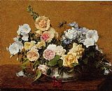 Bouquet of Roses and Other Flowers by Henri Fantin-Latour